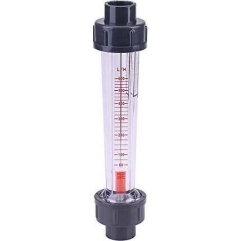 Kunststoff-Rotameter-Durchflussmesser 60-600 l/h LZS-15D Flüssigkeitsrohr-Durchflussmessgerät (1/4)