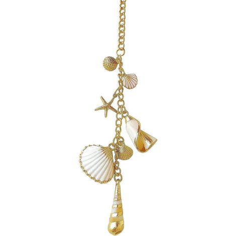 Auto Deko Anhänger Rückspiegel mit Muscheln & Seestern – Boho Strand Deko Hänger (1/5)