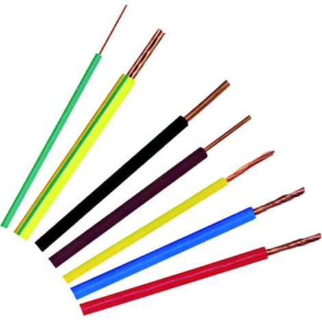 [NEUWERTIG] B-Ware Pvc Aderleitung Leitung Kabel H07 V K 1x16 R Ggru/Ge Flexibel Stromleitung (1/2)