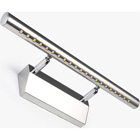5W 40cm LED-Badezimmerspiegelleuchte, Wandleuchte, IP44 wasserdicht, 180° verstellbar, mit Edelstahlschalter, dekorative Beleuchtung für Toilette, Schminktisch und Badezimmermöbel [Klasse (1/5)