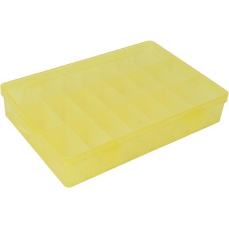 Transparente Aufbewahrungsbox mit 24 Fächern für Perlen, Bastelmaterialien und Schmuckzubehör – Modulares DIY-Organizer-System (1/5)