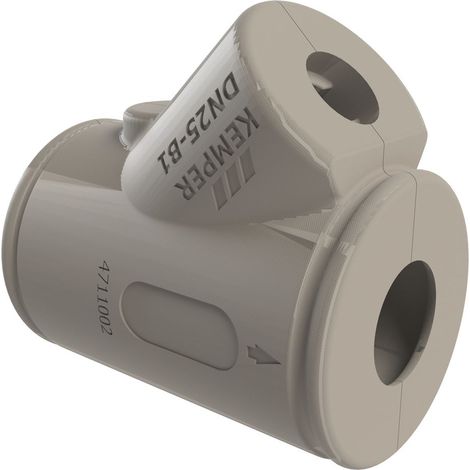 Kemper Dämmschale universell, Schrägsitz mit Verschlussclips, DN 25, Polyethylen, Figur 471 10