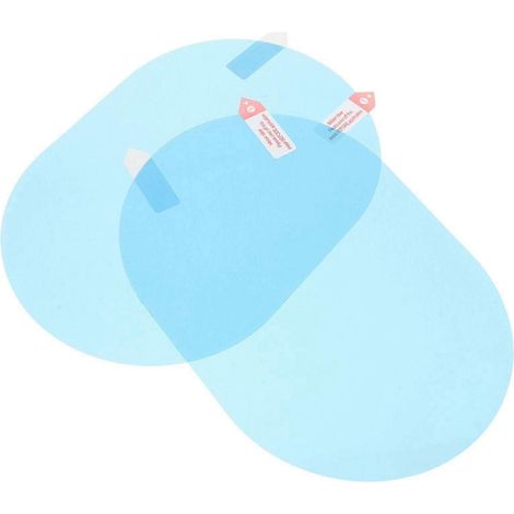 Lot de 2 films de protection contre la pluie pour rétroviseurs de voiture : revêtement antibuée et imperméable pour vitres latérales - Compatibilité universelle avec les voitures et les camions (14,5 (1/5)