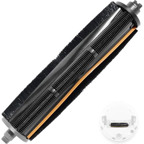 Hauptbürste – TriCut-Aufsatz – Verwicklungsfrei mit integriertem Kabelschneider für Saugroboter auf Hartböden und Teppichen – Schwarz (1/5)