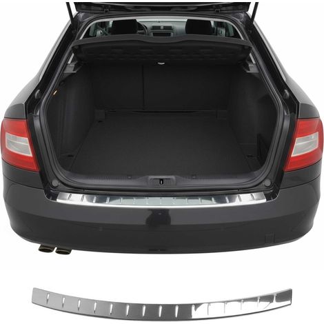 Protection Seuil Coffre pour Skoda Octavia Combi 2009-2013 INOX Chromé (1/5)