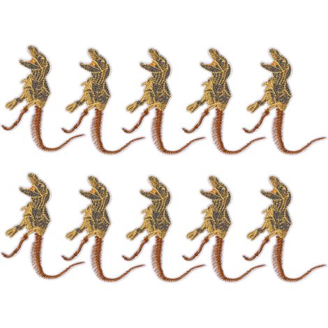 10Pcs Cloth Patches Animal Pattern Embroidery Applique Hole Repair Decoration Supplies (1/5)