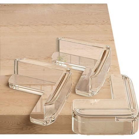 20PCS Protection Coin de Table Bébé, Protecteur d'angle de Meuble Transparent, Doux et Haute Résilience, Protège Le Bébé des Angles Vifs de la Table (L-Shape) (1/5)