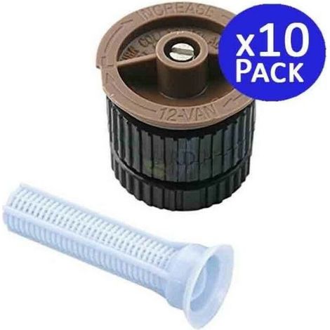 Set di 10 Ugello Rain Bird 12 VAN per Diffusori di Irrigazione  Irrigatori da Giardino con Angolo Regolabile  Raggio 3,7 Metri