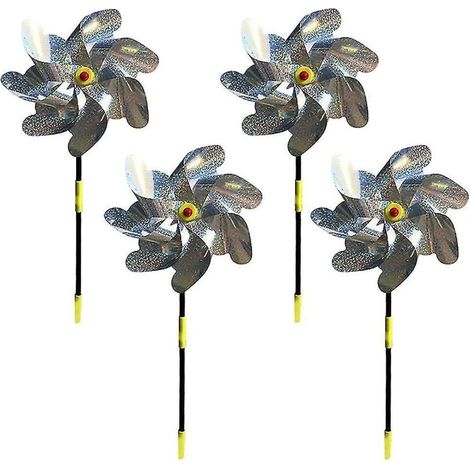 Set mit 10 reflektierenden Vogelscheuchen-Windmühlen – Vogelscheuchen-Dekorationen zum Schutz und zur Verschönerung (1/5)