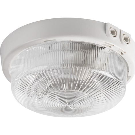 Kanlux Wand- und Deckenleuchte Tuna in Weiß E27 IP44 225mm
