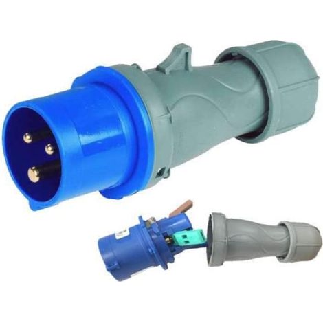 Spina Cee 2Pt Ip44 Cablaggio Rapido Rosi