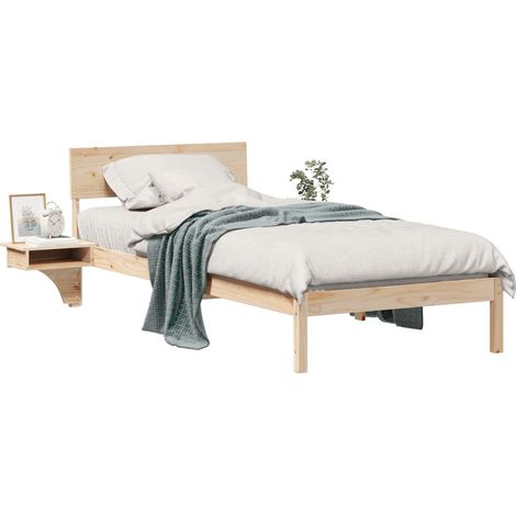 Maison Exclusive - Estructura de cama Marrón 100 x 200 cm Madera
