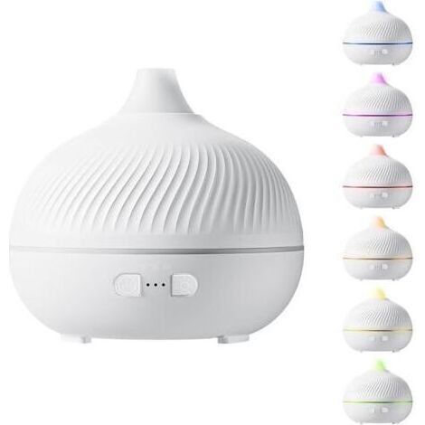 Diffuseur d'Huiles Essentielles Électrique Lumière D'Ambiance 7 Couleurs Avec Prise USB,Diffuseur D'Huiles Essentielles Électrique Humidificateur pour Cheminée Salle de Bain Salon Centre (1/5)
