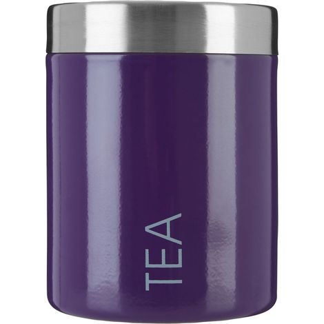 Premier Housewares Purple Enamel Tea Canister (1/3)