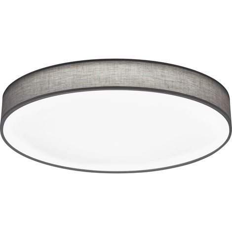 Plafoniera da Interno a LED in Tessuto Grigio (1/5)