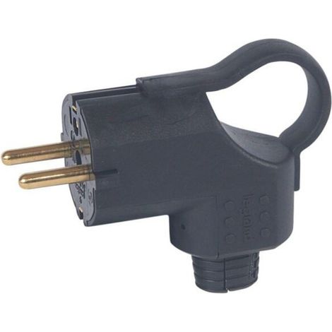 Legrand GUMMISTECKER M.ABZUGSGRIFF 16A (50252 SCHWARZ)
