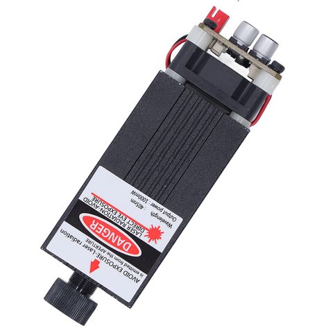 Laserschneidmodul 405 nm, einstellbarer Fokus, 1 W, schnelle Wärmeableitung, Lasergravierermodul für Holz (1/5)