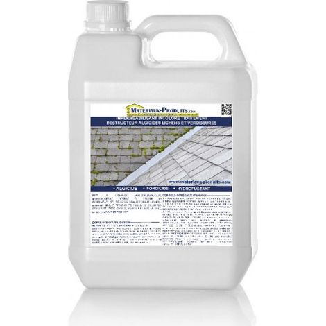 Imperméabilisant incolore traitement destructeur algicides lichens et verdissures - 1 L - MATPRO (1/2)