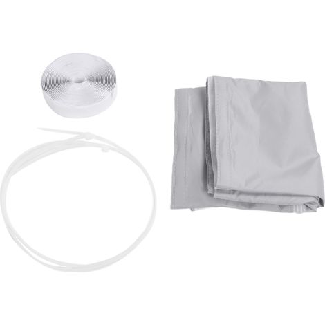 Tissu d'étanchéité universel pour climatiseur de fenêtre, imperméable en polyester renforcé, portable et facile à installer. (1/5)
