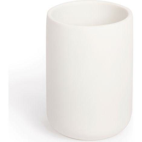BATHBAZAAR - Gobelet blanc mat Stockholm (1/5)