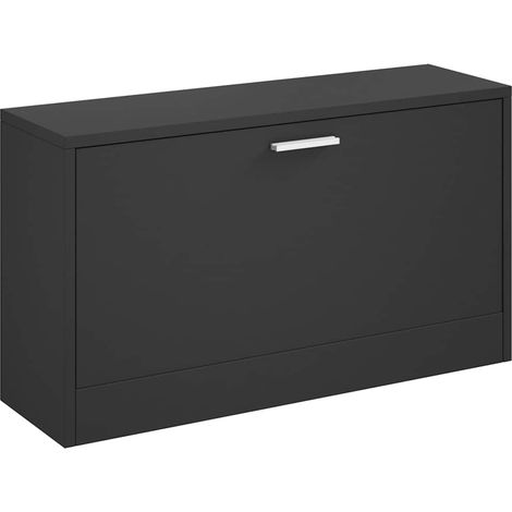 Zapatero negro 80x24x45 cm madera de ingeniería vidaXL (1/5)