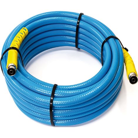 10 m Tubo flessibile retinato in PVC x schiuma con attacchi rapidi (1/3)