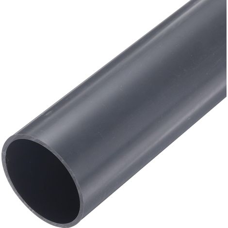 Tube Rigide en PVC, Tuyau Rond, Tuyauterie, Matériel de Tuyauterie 43,8 mm ID 48 mm OD 9" Longueur Gris Clair pour Tuyau d'Eau, Artisanat, Manchon de Câble (1/5)