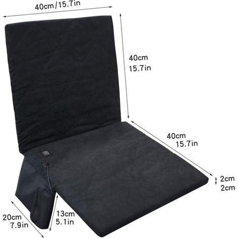 Cuscino riscaldante portatile per sedia - Ricarica USB (1/5)