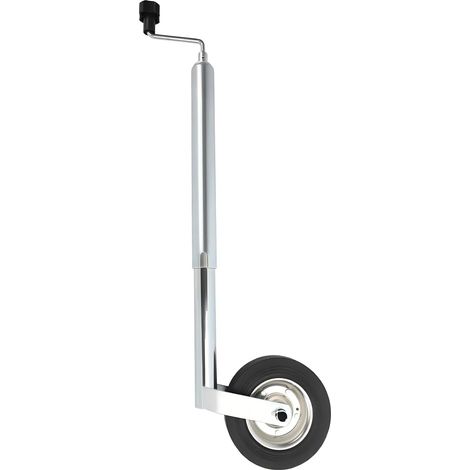 Youyijia 48mm Heavy Duty Jockey Wheel with Split Clamp for Trailers and Caravans Tiller Wheel Trailer Accessories Caravan Accessories Height Adjustable Tiller Wheel Secure Locking Mechanism (1/5)