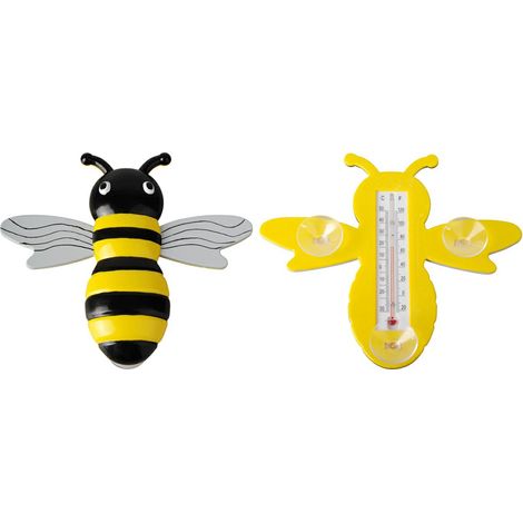 Term贸metro de ventana con ventosa de abeja