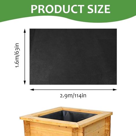 Feutre géotextile 1,6x2,9m – Drainage efficace – Protection des racines – Limite les mauvaises herbes et favorise l'infiltration d'eau – Shkalacar (1/4)