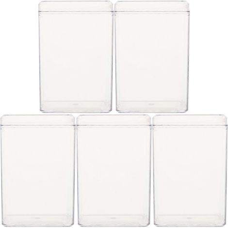 5 pièces Caja Para Guardar Juguetes clair Cube Riser en plastique vitrine boîte jouet vitrine (1/5)