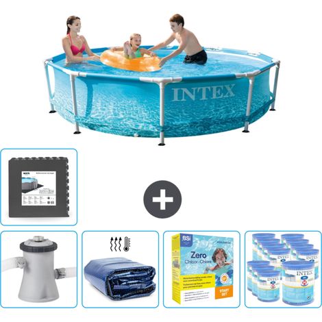 Piscine Intex à cadre rond - 305 x 76 cm - Comprend des Accessoires CB24 (1/5)