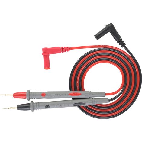 2 Stück PT1006 Digitalmultimeter-Messspitzen mit Nadelspitze, Messleitungen 20 A, 109 cm (1/5)