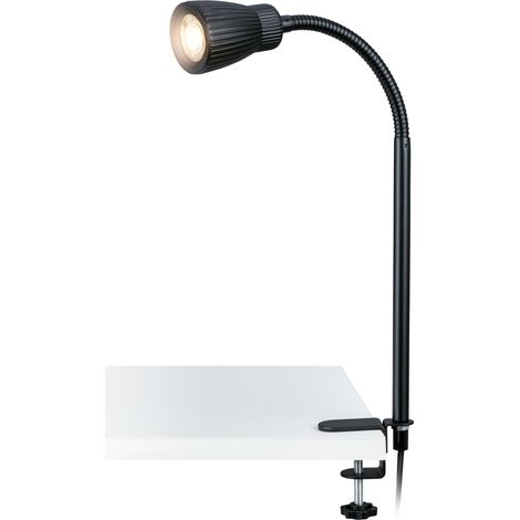 Lampe Pince LED Orientable Blanc Chaud Noir 54 cm (1/5)