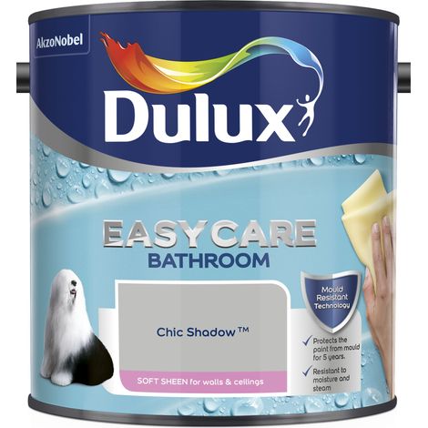 Dulux Easycare Bathroom Soft Sheen Emulsion Paint - 2.5L - Chic Shadow