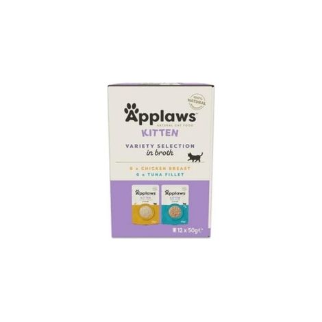 Applaws Sobre Kitten Selección en Caldo para Gatos - 12 x 50 g