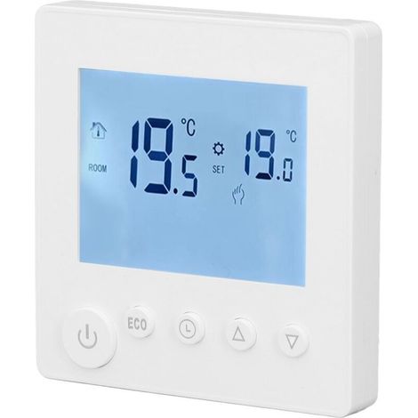 Thermostat de chauffage d'eau 3A avec écran LCD ABS, contrôleur de température intelligent pour la maison, 95-240 V (1/4)