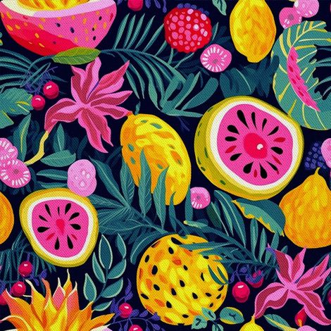 Tela decorativa para exteriores Oxford - Motivo frutal  DX6769 (1/5)