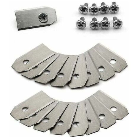 30pcs Titanium Knife Blade for Husqvarna Automower, Gardena, Meec Silver (1/4)