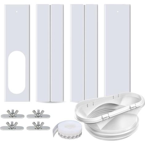 Kit de fenêtre pour climatiseur portable – Joint d’étanchéité réglable – Pour fenêtres de 43 à 140 cm (1/5)