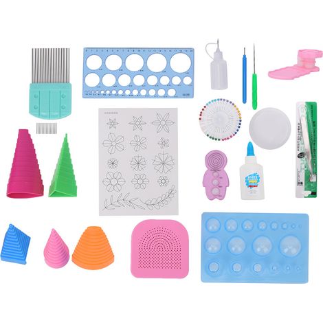20pcs Set Complet Outils de Papier Quilling avec Stylo Électrique Crimpeur Bordure DIY Artisanat Papier (1/5)