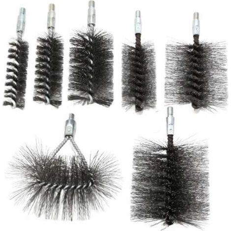 Bürstenset Bürsten Kesselbürsten Set 7-teilig rund eckig Rückwandbürste M10 AG