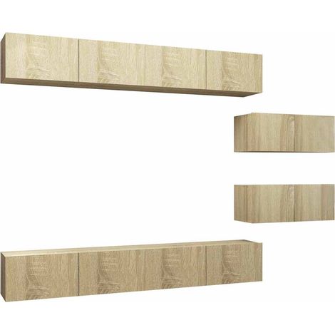 Maison Exclusive - Juego de muebles de salón 6 piezas roble Sonom (1/5)