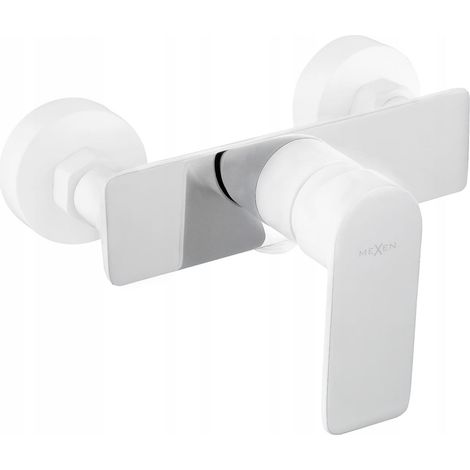 Mexen Alfa grifo de ducha, blanco/cromo - 745740-02 (1/2)