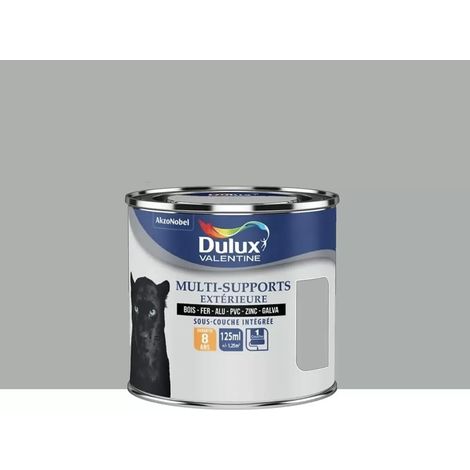 Peinture Dulux Valentine multi-supports extérieure Gris franc 0,125 L (1/3)