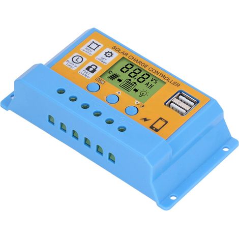 Régulateur Solaire Numérique avec Écran LCD pour Panneau Photovoltaïque et Batterie 12V 24V 30A 390W 12V 780W 24V (1/5)