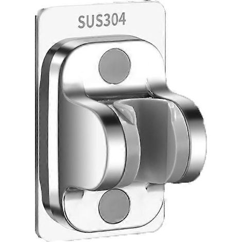 Nouveau support de douchette amélioré en acier inoxydable SUS 304, plaque arrière sans perçage, adhésif, angle réglable, support de douche Super Pow (1/5)