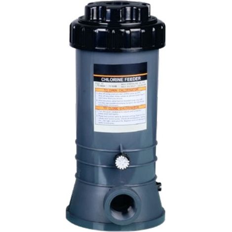 Désinfectant chloré de piscine 4kg – Chlorinateur/Brominateur avec vanne de débit – Installation On-line