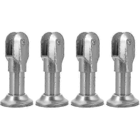 4 pièces de quincaillerie pour cloison de toilette An Fittings, support de cloison de salle de bain en acier inoxydable, pieds de support Boris (1/3)